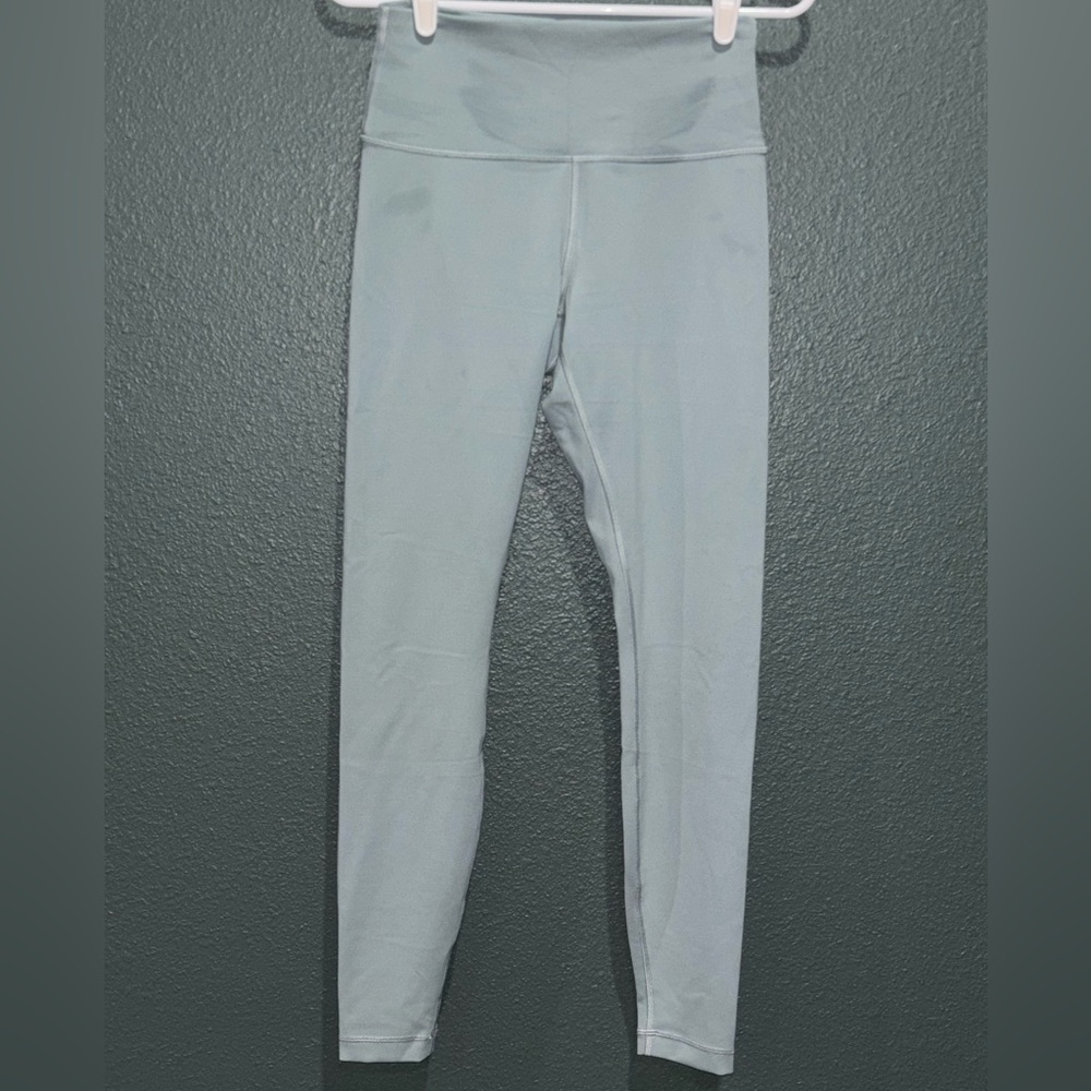 lululemon athletica Light Gray/ Green Leggings